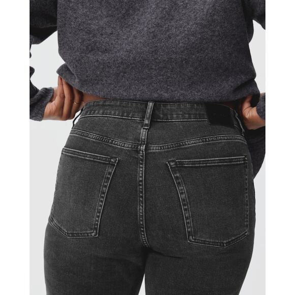 Everlane Curvy Cheeky Jean 29 Ankle Black Wash - Picture 3 of 11